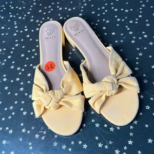 Yellow slides by beast fashion